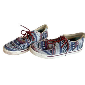 Twisted X Kids sz 6M Hooey Loper Southwest Aztec Comfort YHYC006 Lace Up Shoes